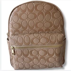 Fashion bag with wallet color taupe